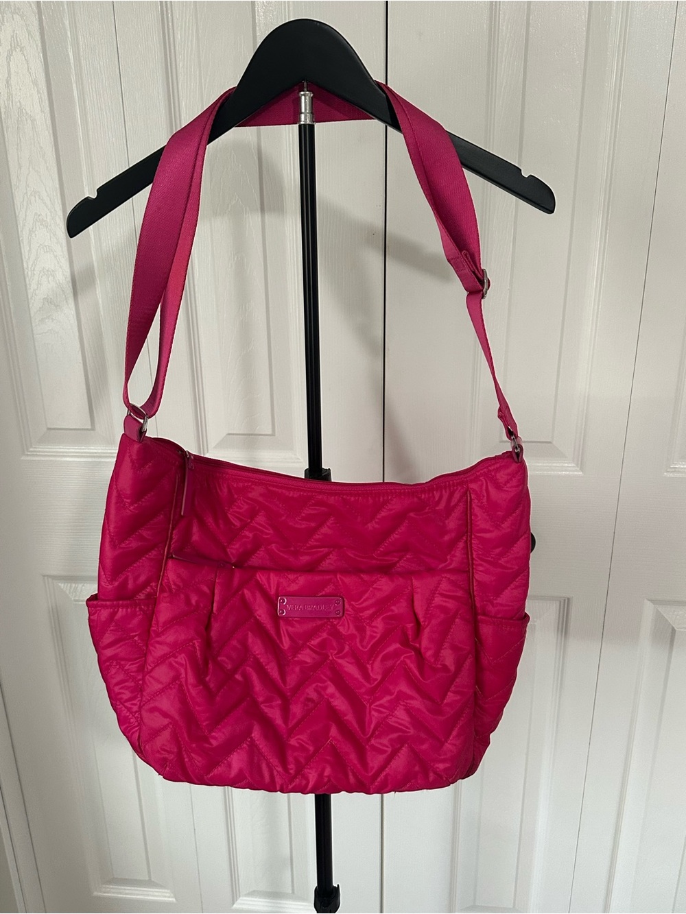 Vera Bradley Quilted Hot Pink Shoulder Tote
